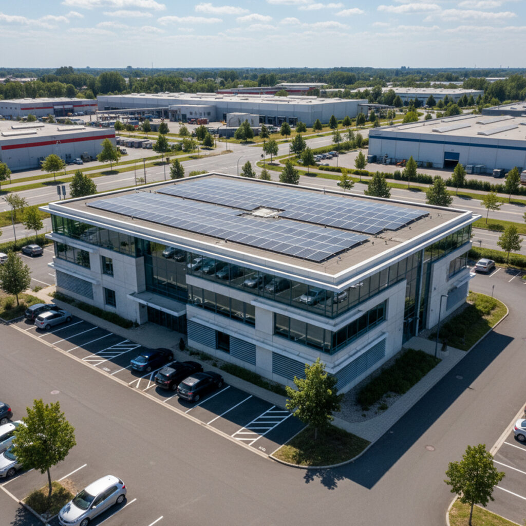 Solpaneler, kontor | Borga Energy