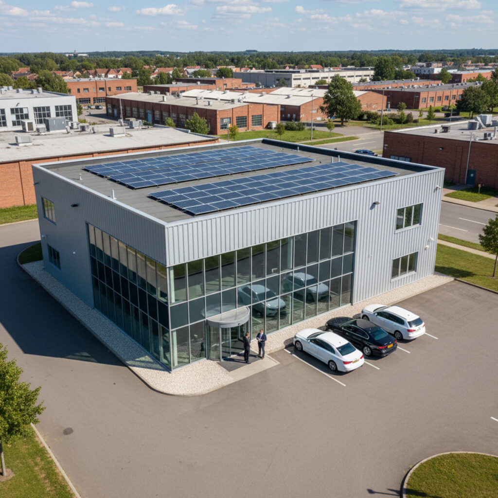 Solpaneler, kontor | Borga Energy